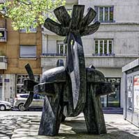 "La Pasionaria" de Camillo Otero (1932-2004) rue André Philip Lyon 7ème 